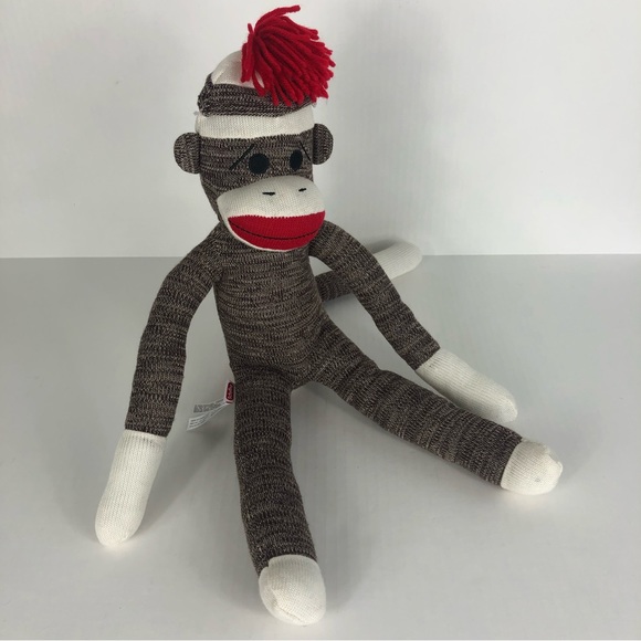 Sock Monkey Schylling Stuffed Toy - Picture 1 of 7